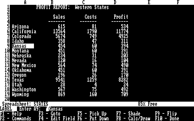 Ability Demo 1.0 - Spreadsheet